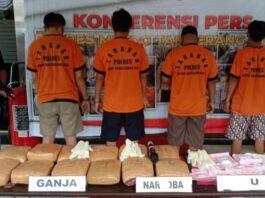 Polisi Ringkus Tersangka Narkotika Jenis Ganja dan Sabu Jaringan Aceh - Sukabumi