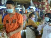 Tim Srikandi Cisadane Sosialisasi Penggunaan Masker di Pasar Tanah Tinggi Tangerang