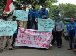 Geram Banyak Persoalan Tanah di Kota Tangerang, KNPI Demo Kantor BPN
