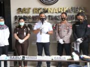 458,2 Gram Sabu dan 646 Gram Ganja Dimusnahkan Sat Narkoba Polres Metro Tangerang Kota
