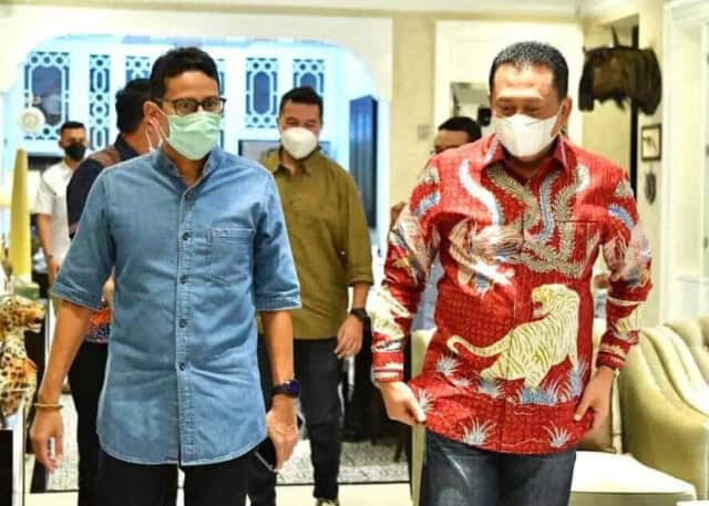 Bertemu Sandiaga, Bamsoet Ajak Kemenparekraf