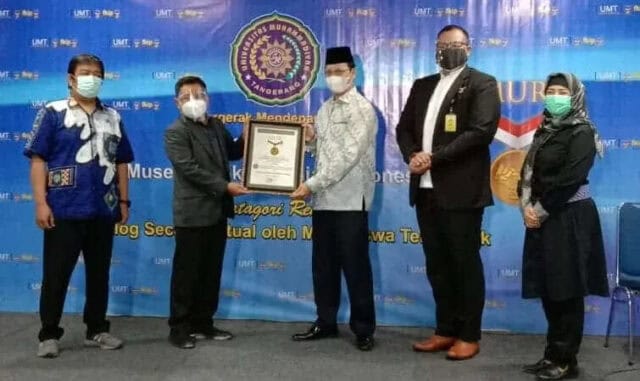 Festival Monolog Virtual FKIP Universitas Muhammadiyah Tangerang Diganjar MURI