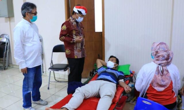 Donor Darah di Sangiang Jaya, Wakil Walikota Tangerang: Jadikan Ini Contoh