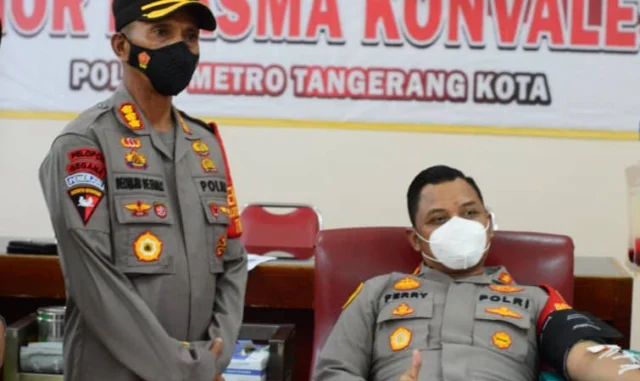 Sembuhkan Pasien Corona, 8 Polisi Tangerang Kota Donor Plasma Konvalesen