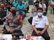 Kapolres dan Wakil Walikota Tangerang Launching Jakarta Bermasker Virtual dari KTJ Polsek Jatiuwung