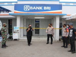 Olah TKP Perampokan di ATM BRI Kukun Langsung Kapolresta Tangerang