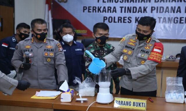 Polresta Tangerang musnahkan barang bukti shabu sebanyak 4,2 kg