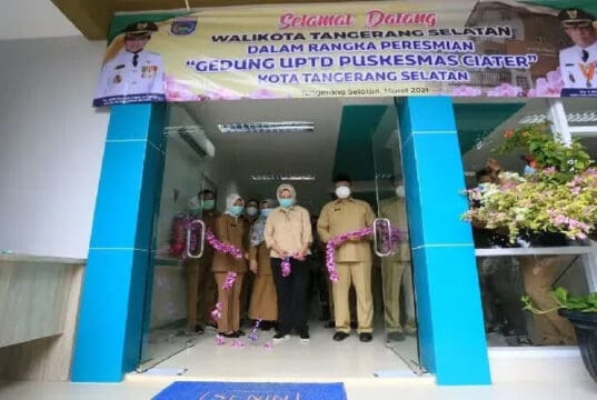Walikota Tangerang Selatan Resmikan Puskesmas Ciater
