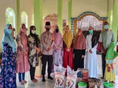 Saba Ke Ponpes, Kapolsek Cisoka Bagikan Sembako dan Takji