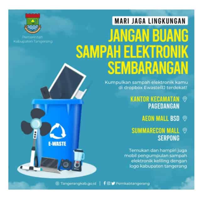 Bahaya Sampah Elektronik, Bupati Zaki berkolaborasi Dengan EwasteRJ