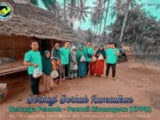 Keluarga Pemuda Pemudi Binuangeun (KPPB) berbagi berkah Ramadhan, pada Minggu (18/04/2021).