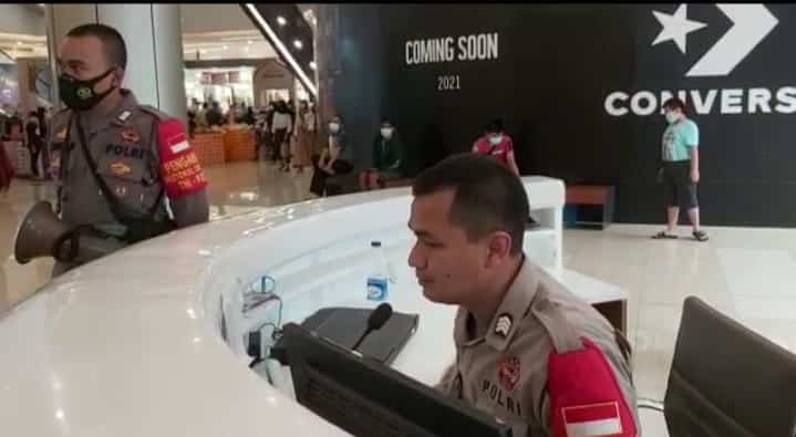 Polres Tangerang Kabupaten, Sosialisasikan Protokol Kesehatan di Mall Ciputra Tangerang