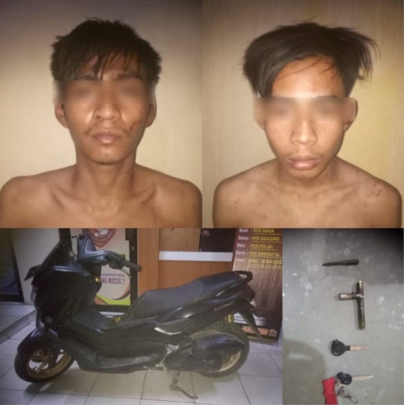 Gerak Cepat, Polsek Cisoka Polresta Tangerang Ringkus Pencuri Motor di Sebuah Rumah