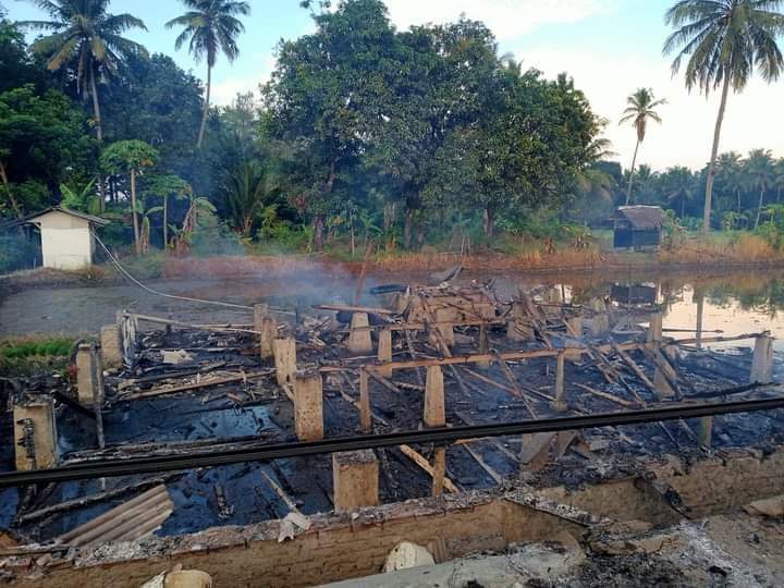 Lokasi Kebakaran di Desa Pagelaran, Kecamatan Malingping, Kabupaten Lebak.