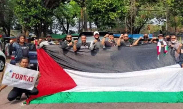 Kutuk Agresi Brutal Israel, Wartawan Gelar Aksi Solidaritas Untuk Rakyat Palestina