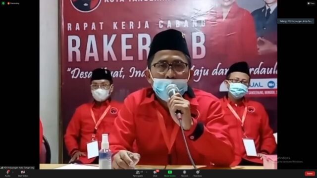 PDIP Kota Tangerang gelar Rakercab Virtual persiapan kemenangan 2024