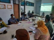 Suasana Rapat Koordinasi KPU Kabupaten Lebak, Pada Jum'at (04/06/2021).
