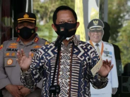 Menteri Dalam Negeri Tinjau Penanganan Covid-19 Kota Tangerang Selatan