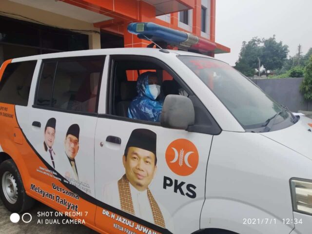 Masuk Zona Merah, PKS Kabupaten Tangerang Siagakan Ambulan