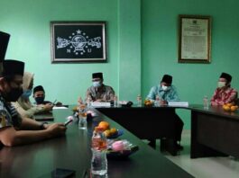 DPRD Banten saat rapat dengan MUI Provinsi Banten dan PWNU Provinsi Banten.