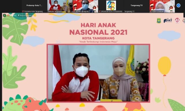 Hari Anak Nasional, Arief Lantik Forum Anak Kota Tangerang Tahun 2021-2022