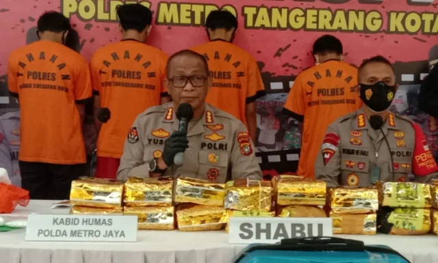 Polres Metro Tangerang Kota Ungkap Sabu 18,78kg, Kurir Diupah Rp200 Juta