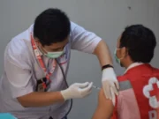 Setelah Nakes, Giliran Petugas PMI Kota Tangerang di Suntik Vaksin Dosis 3 Moderna