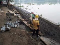 Turap Situ Kelapa Dua yang Ambruk Sudah di Perbaiki Turap Situ Kelapa Dua yang Ambruk Sudah di Perbaiki