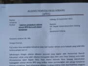Aliansi Pemuda Sobang Surati Camat Sobang, Kabupaten Lebak.