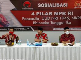 Ananta Wahana Anggota DPR RI Bareng DPC PDIP Tangerang Sosialisasikan 4 Pilar MPR RI ke Pendamping PKH