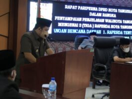 Paripurna DPRD Kota Tangerang, Wali Kota Jelaskan Tiga Raperda