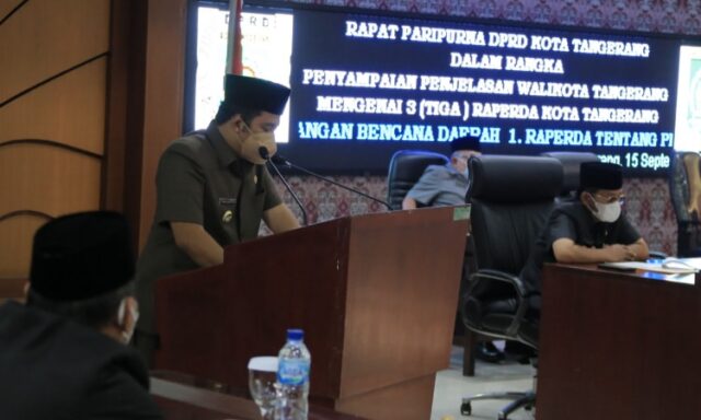 Paripurna DPRD Kota Tangerang, Wali Kota Jelaskan Tiga Raperda
