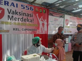 Ini 10 Titik Lokasi Gerai Vaksin Merdeka Polsek Cipondoh, Gratis Hingga 1 Oktober