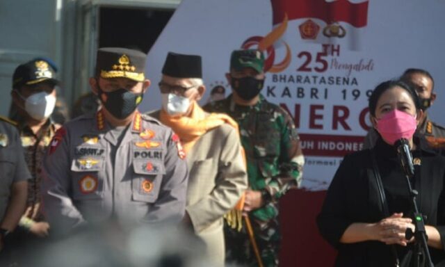 Ketua DPR-RI, Kapolri, dan Panglima TNI Tinjau Vaksinasi AKABRI 96 di Kota Tangerang