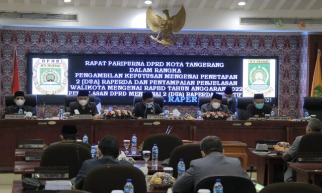 Paripurna DPRD Kota Tangerang, Pemulihan Ekonomi Jadi Prioritas