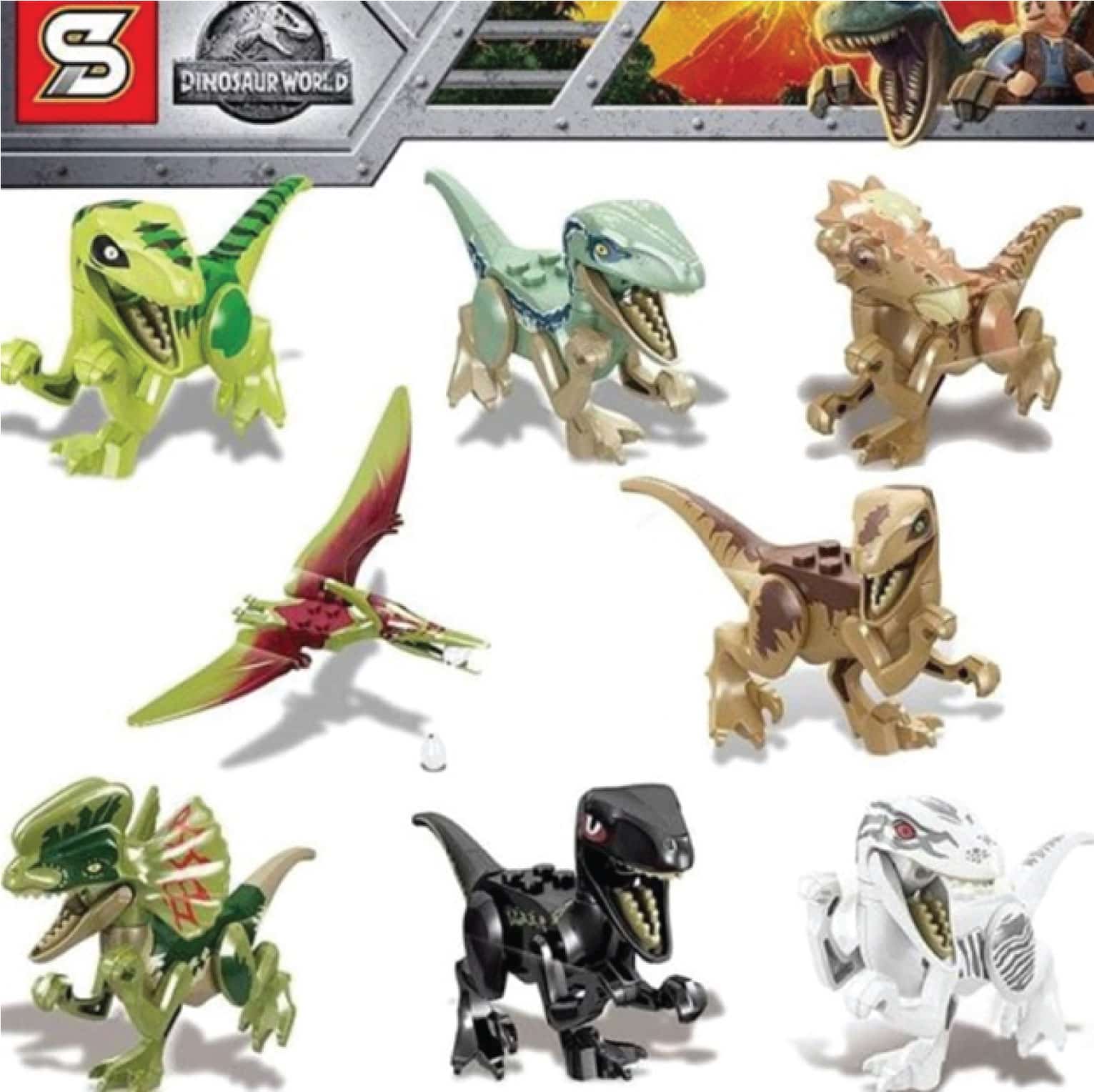 Lego Dinosaur Brick Jurassic World Minifigure