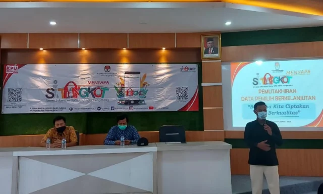 KPU Kota Tangerang Sosialisasi SiTangkot Sebagai Media Pemutakhiran Data Pemilih