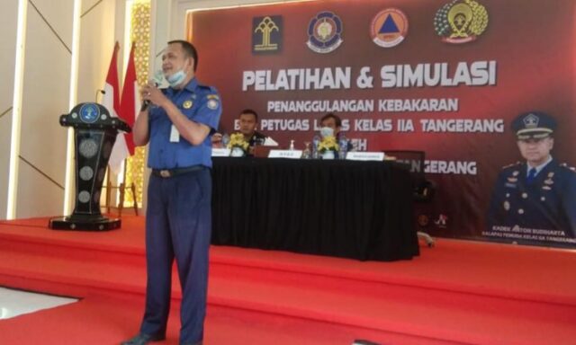 Minimalisir Kebakaran Lapas, BPBD Kota Tangerang Beri Pelatihan