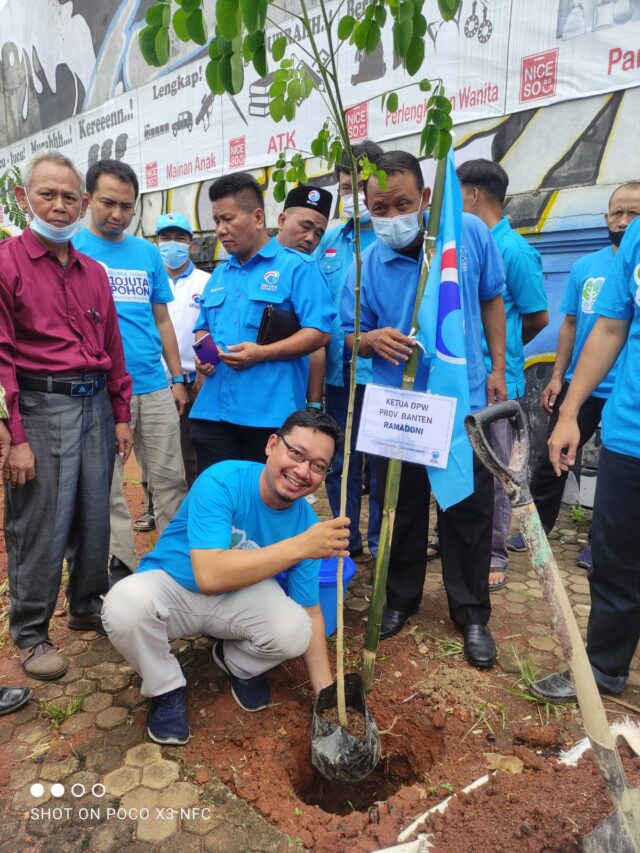 Jaga Lingkungan, Partai Gelora provinsi Banten Launching Gerakan Tanam 10 Juta Pohon