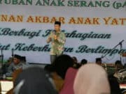 PAS Gelar Santunan, Kadis Diskominfosatik Kabupaten Serang Ingatkan Anak-anak Bijak Bermedia Sosial