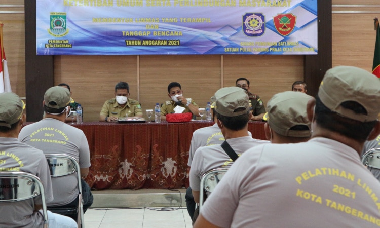 Pelatihan dan Pembinaan Linmas di Kota Tangerang Bagian dari Antisipasi Bencana