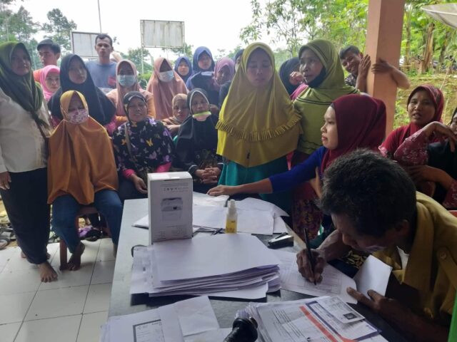 Antusias masyarakat Desa Nangerang sangat tinggi terhadap vaksinasi covid-19.