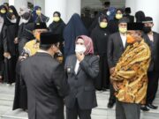 Bupati Serang Ratu Tatu Chasanah saat usai melepas Kafilah Kabupaten Serang untuk mengikuti Musabaqah Tilawatil Qur’an (MTQ) ke XVIII Tahun 2021 tingkat Provinsi Banten.