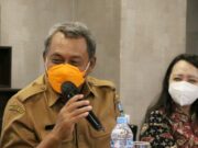 Wakil Bupati Serang Pandji Tirtayasa saat membuka Rapat Umum Pemegang Saham (RUPS) dan Rapat umum Pemegang Saham Luar Biasa (RUPS-LB) PT BPR Serang (Perseroda) di Forbis Hotel Kecamatan Waringin Kurung.