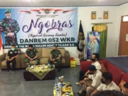 Pererat Silaturahmi, PWI Kabupaten Tangerang Ngobras Bareng Danrem 052/Wijayakrama