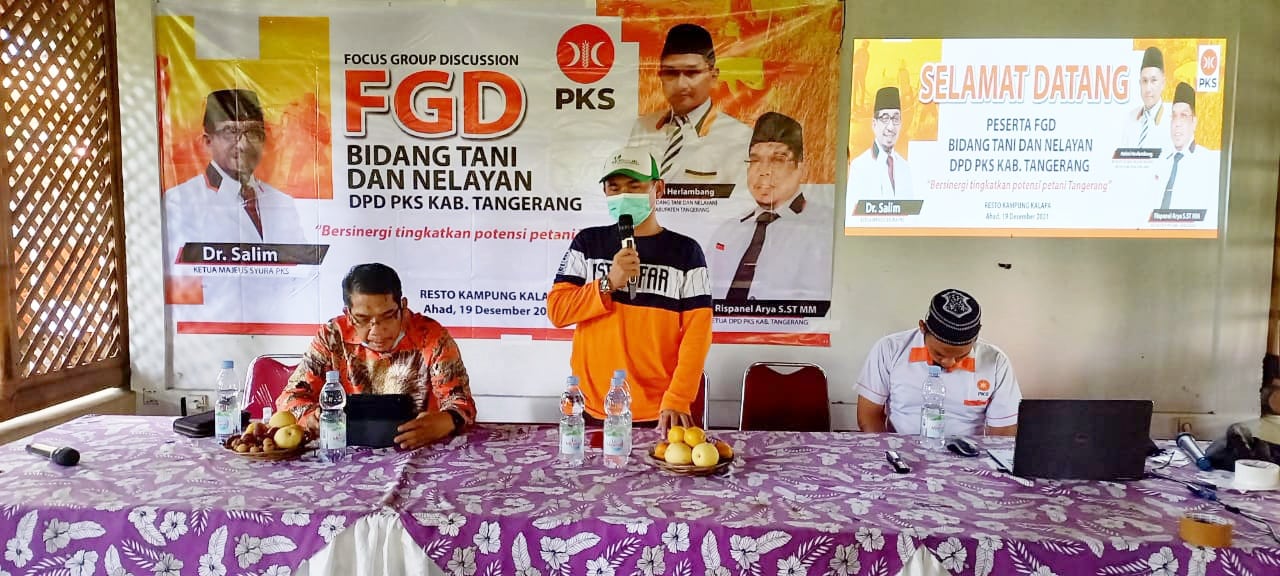 Gelar FGD, PKS Kabupaten Tangerang Siap Cetak Petani Sukses