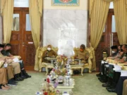 Bupati Serang Ratu Tatu Chasanah memimpin Rapat evaluasi bersama Forkopimda dan para kepala organisasi perangkat daerah atau OPD di Pendopo Bupati Serang.