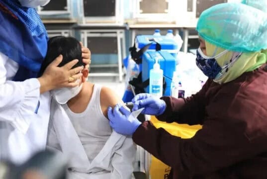 Percepat Vaksinasi Anak Usia 6-11 Tahun, PMI Kota Tangerang Turun Tangan