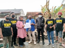 KNPI Kabupaten Tangerang Beri Donasi Korban Kebakaran di Pakuhaji