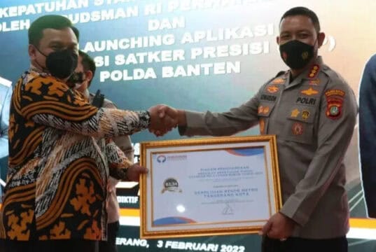 Polres Metro Tangerang Raih Predikat Zona Hijau Kepatuhan Standar Pelayanan Publik